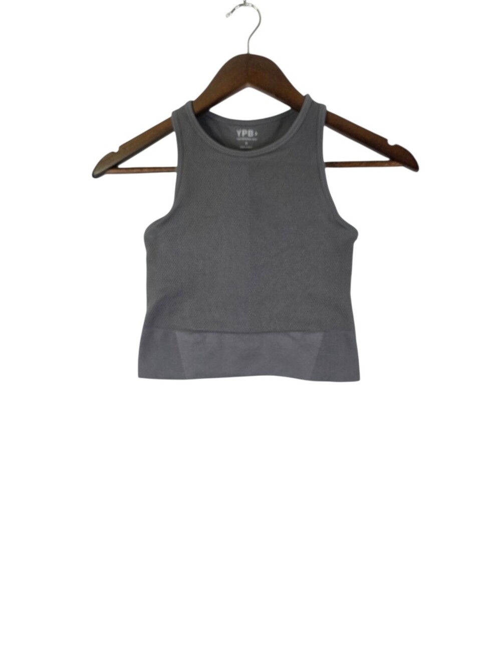 Abercrombie Fitch YPB Women's Size‎ Small Gray Seamless Core Ribbed Tank Top